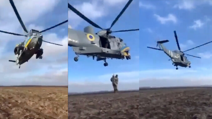 heres our first look at a british supplied sea king helicopter in ukrainian service