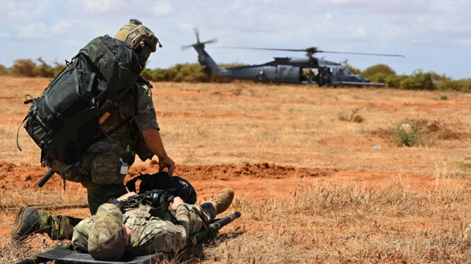 hh 60w performs first combat casevac during maiden deployment to africa