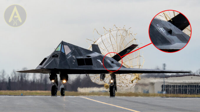 f 117 stealth jets fitted with radar reflectors in new photos from alaska